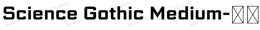 Science Gothic Medium字体转换